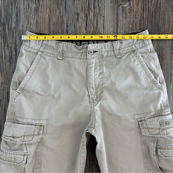 Unionbay Cargo Shorts Mens 32 100% Cotton Khaki Y2K Outdoor Hiking School Skate - Picture 7 of 11